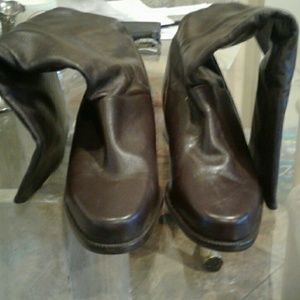 Shelley Brown Boots Leather